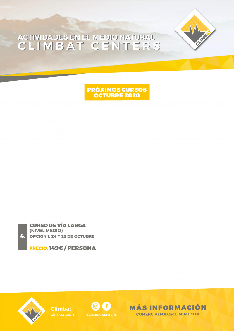 CURSO DE VIA LARGA (NIVEL MEDIO) - Inscríbete