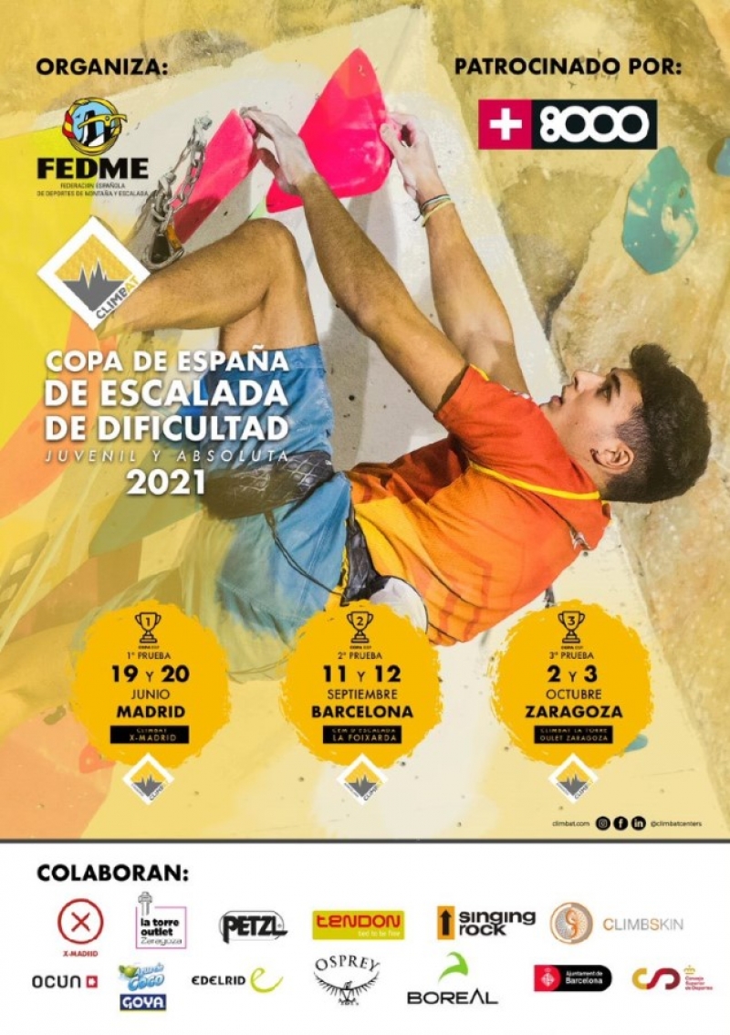 1RA PRUEBA DE LA COPA DE ESPAÑA DE ESCALADA DE DIFICULTAD - Inscríbete