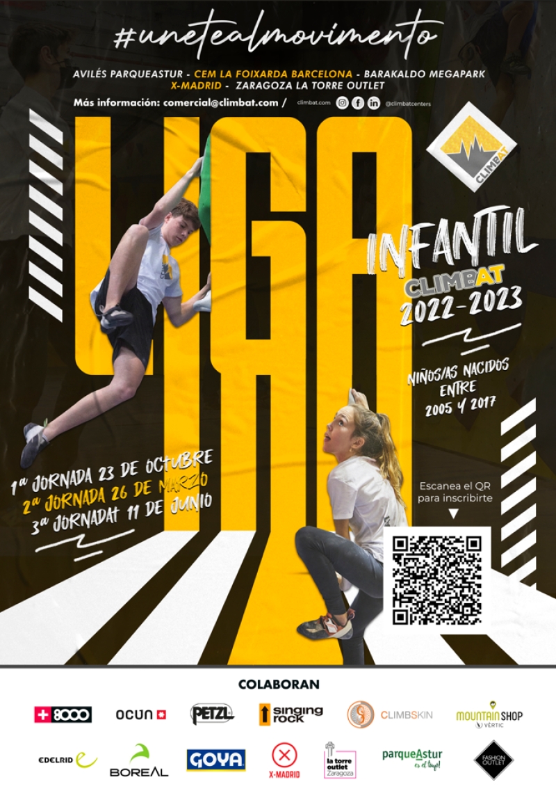 2ª JORNADA LIGA INFANTIL CLIMBAT - AVL · BCN · MAD · ZGZ ·BKD - 26 DE MARZO - Register