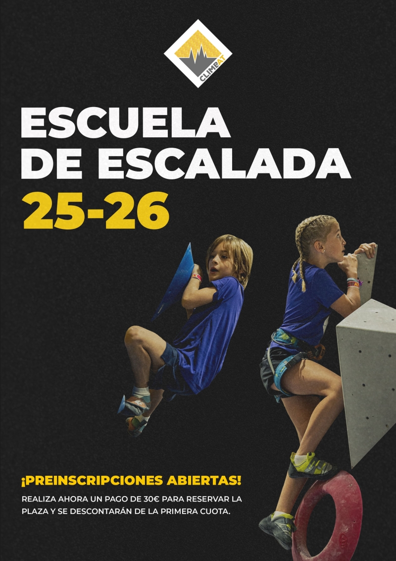 PREINSCRIPCIÓN ESCUELA DE ESCALADA CLIMBAT 2025-2026 - Inscríbete
